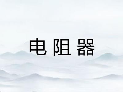 电阻器