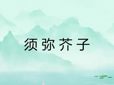 须弥芥子 须弥芥子