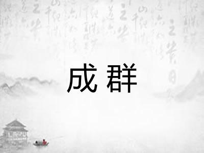 成群 成群